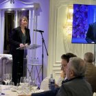Cristina Martín durante su discurso inicial