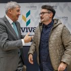 Jesús María Hontoria conversa con Sergio Dujo.