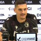 Ander Cantero, durante la rueda de prensa.