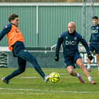 Imagen del entrenamiento del Burgos CF.