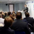 El presidente del Partido Popular de Castilla y León, Alfonso Fernández Mañueco, clausura el foro de presentación de los indicadores del proyecto ‘Castilla y León entre las 3 mejores comunidades de España’.