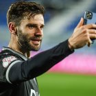 Ramis destacó la aportación de Mario González, autor del gol en Zaragoza, donde se hizo un selfie.