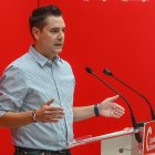 El secretario de Organización del PSOE de Castilla y León, Daniel de la Rosa, presenta la Conferencia Sectorial de Gestión Forestal.