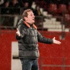 Ramis durante el partido contra el Almería.