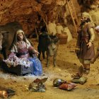 Escenas del Belén de la localidad de Renuncio, en la provincia de Burgos.