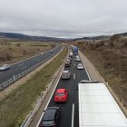 Retenciones en Monasterio de Rodilla en la AP-1.