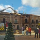 Imagen de la intervención de los Bomberos de Aranda.