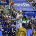 Luke Fisher, durante el partido contra Gran Canaria.