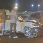 Aparatoso accidente en la BU-11 en sentido Madrid.