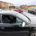 Vehículo vandalizado en el aparcamiento disuasorio del Silo.