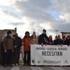 Imagen de la concentración, a la que se sumó Carlo Cuñado.