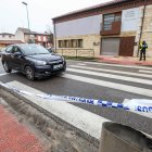 La Policía Local, en Castañares, tras el último atropello registrado en Burgos.