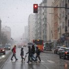 La borrasca Leonardo activa avisos de riesgo bajo por nieve y viento en Burgos.