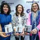 Leticia Caballero, Laura Sebastián y Silvia Arribas, en la presentación del festival.