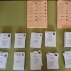 Papeletas de las elecciones a las Cortes Generales.