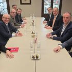 Imagen del encuentro entre las patronales de Burgos y Logroño.