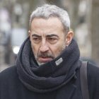 El padre de Sergio Delgado, a su llegada al juicio por la muerte de su hijo.
