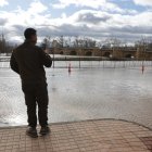 Inundaciones provocadas por el desbordamiento del río Duero, a 14 de febrero de 2026, en San Esteban de Gormaz, Soria, Castilla León (España). 