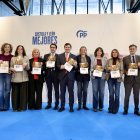 El candidato a la reelección a la Presidencia de la Junta de Castilla y León, Alfonso Fernández Mañueco, clausura el acto de presentación del programa electoral del Partido Popular de Castilla y León para las elecciones del 15 de marzo.
