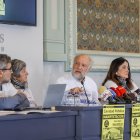 Juan Antonio Ayllón, presidente de la Plataforma por la Sanidad Pública, durante su intervención.