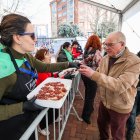 Instante de la fiesta de la cecina en conmemoración a San Pedro de Antioquía.