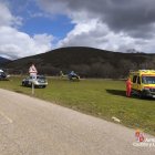 Despliegue para el rescate de un escalador indispuesto en el Curavacas.