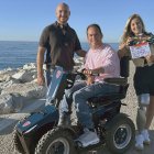 Rodrigo Espinel, Juanma Montilla ‘El Langui’ y Desirée Vila, en el rodaje del documental.