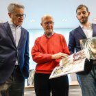 De i. a d., Emilio de Domingo, Juan Ruiz Carcedo y José Juan Jiménez Ortega, en la presentación del libro.