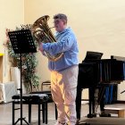 Imagen de uno de los alumnos de la Escuela de Música de Aranda