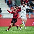 Imagen del partido entre el Mirandés y el Albacete.