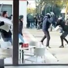 Imagen del enfrentamiento entre ultras en noviembre de 2022.
