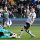 David Gonzáles, durante el partido contra el Ceuta.