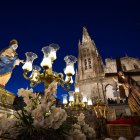 Instante de la procesión de El Encuentro en Burgos.