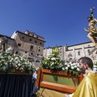 Instante de la procesión del Anuncio Pascual de Burgos.