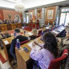 Vista del Salón de Plenos en la sesión extraordinaria durante la que se votaba la desestimación de las alegaciones al presupuesto.