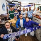 Los primeros aficionados, recibidos por los deportivistas burgaleses, llegaron de Lugo a media tarde del viernes.