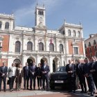 El presidente de la Junta, Alfonso Fernández Mañueco, y el alcalde, Jesús Julio Carnero, participan en el acto de presentación del proyecto de Movilidad Sostenible de Valladolid.