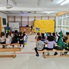 Un momento de la actividad en el colegio público Petra Lafont, el pasado marzo.