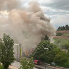Imagen de los Bomberos interviniendo en la zona.