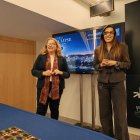 Ayala y Ballesteros en un instante de la presentación de la programación.