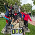 El equipo de Prosame, con ganas de seguir avanzando en el Camino de Santiago.