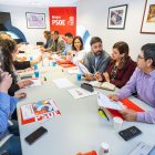Reunión del PSOE de Burgos con Fran Díaz para preparar las próximas municipales de 2027.