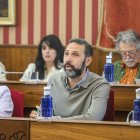 Daniel Garabito, concejal socialista, en una intervención en el Pleno municipal del Ayuntamiento de Burgos.