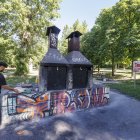 Vandalismo en el parque de Fuentes Blancas, en la capital burgalesa.