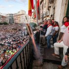 Lanzamiento de la bomba anunciadora de las fiestas