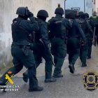 Guardia Civil en un momento del operativo