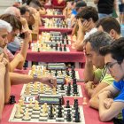 Los jugadores, completamente concentrados, durante la celebración del torneo.