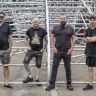 Isra, Vicen, Rulo e Iván, integrantes de Khorea, en la nueva ubicación del Zurbarán Rock.