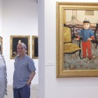 Los pintores Iris Lázaro y Eduardo Laborda ceden su coleccion de retratos al Ayuntamiento de Agreda.