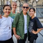 Ricardo Fernando con Carla Silva codirectora del ballet y los bailarines Soyoka Iwata y Thomas Krähenbühl.